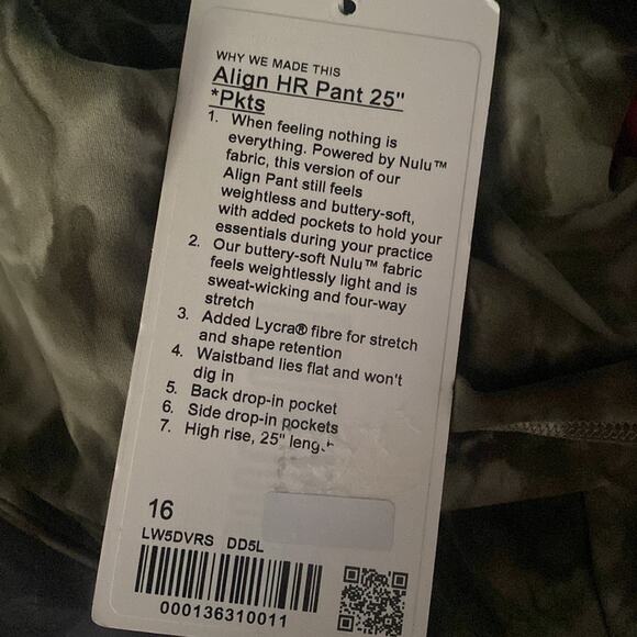 Lululemon Align HR Pant 25” with pockets - Picture 8 of 8